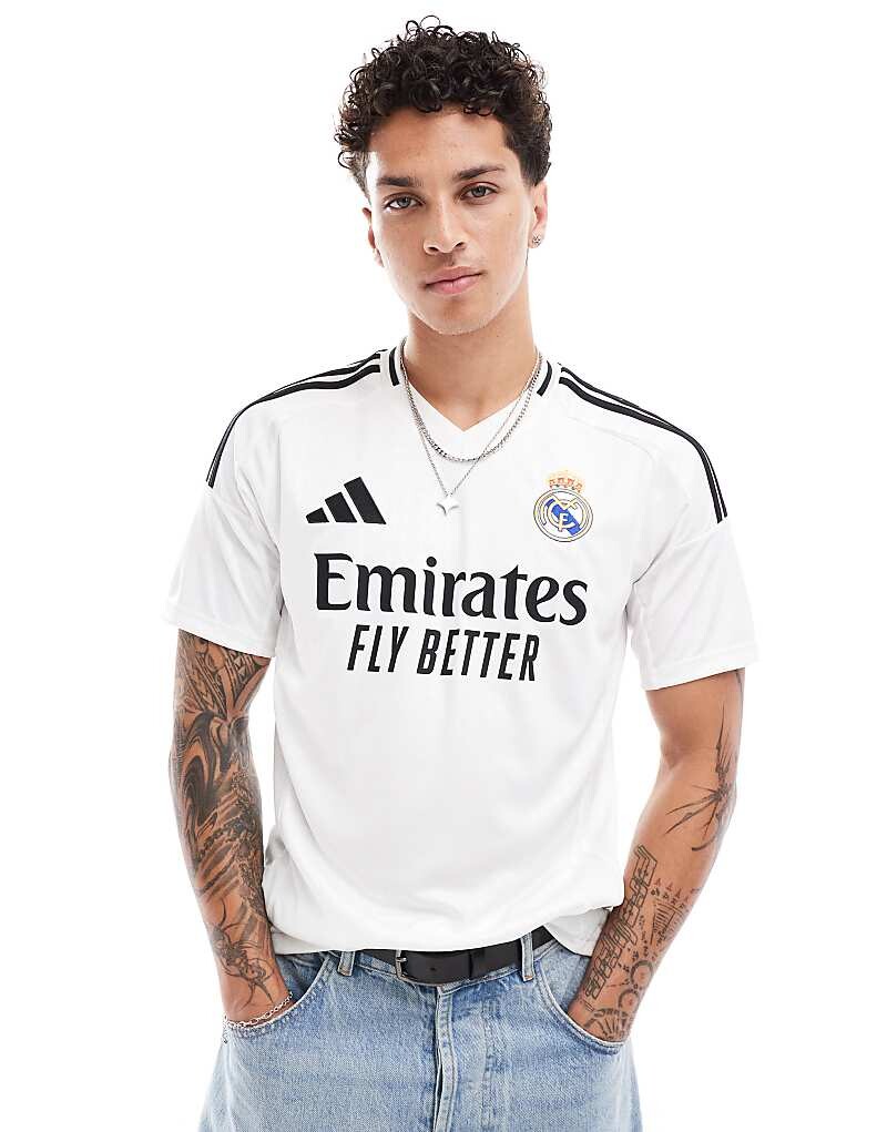 

Белая футболка adidas Football Real Madrid 24/25 Home