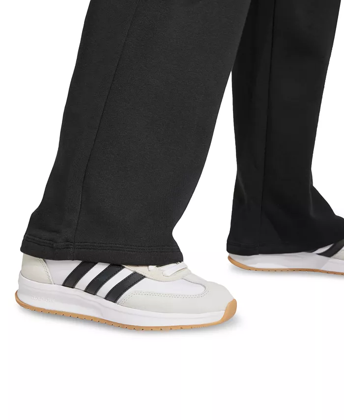 Женские брюки Essentials Feel Cozy Mid-Rise с открытым низом Adidas, черный — фото 4
