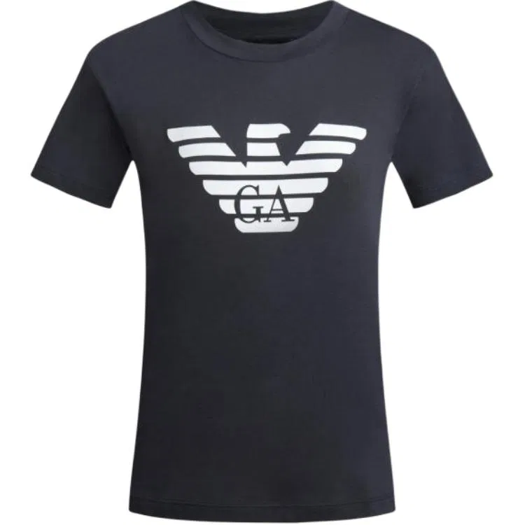 Футболка женская с круглым вырезом Navy Blue EMPORIO ARMANI
