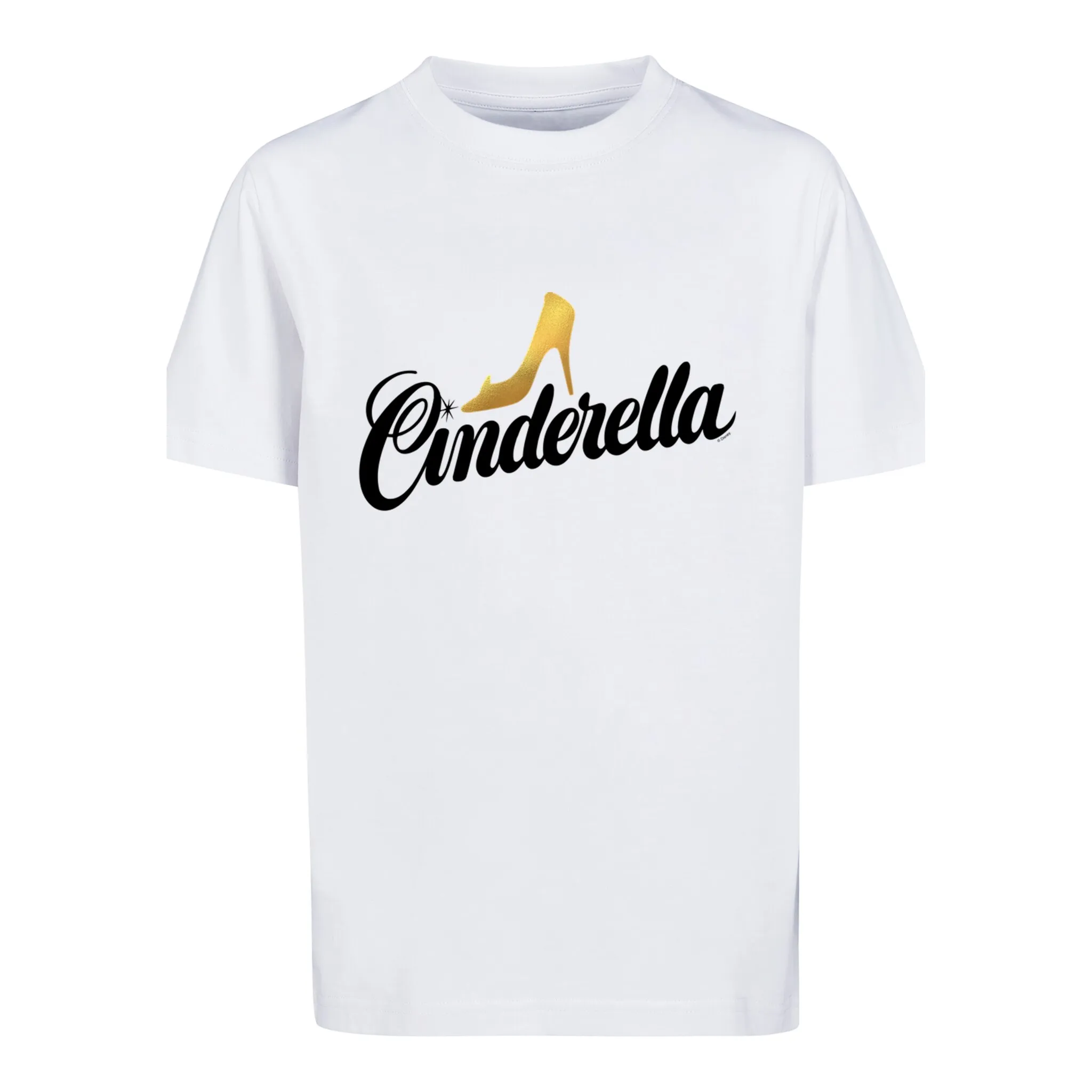 

Футболка F4NT4STIC «Disney Cinderella Cinderella Shoe Logo», детские унисекс, товары премиум-класса, для мальчиков, девочек, с принтом, белый