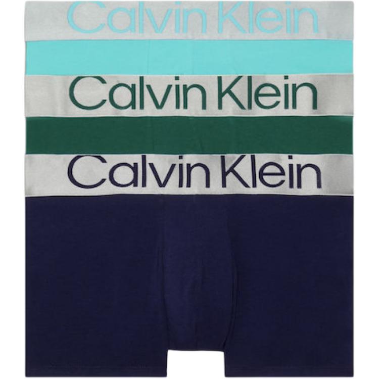 

Кальсоны CALVIN KLEIN TRUNK 3PK Европейская версия Мужские 3 штуки (Синий+Зелёный+Тёмно-синий)