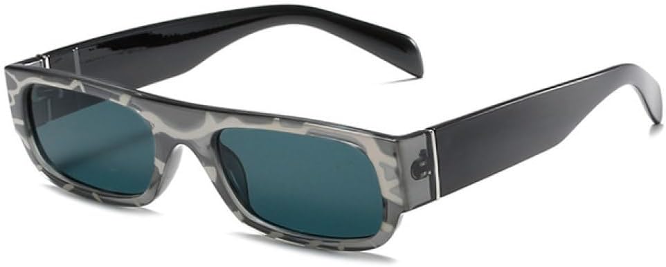 

Винтажные прямоугольные солнцезащитные очки для женщин, модные очки квадратной формы для мужчин, классические очки в цветочной оправе в стиле панк, очки с защитой от УФ-излучения UV400 WNCKSQ, C2flower-black