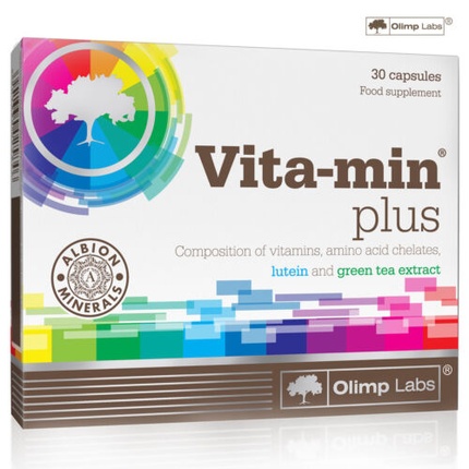 

Vita-Min Plus Мультивитамины Мультиминералы Антиоксиданты 180 Капсулы Olimp Labs
