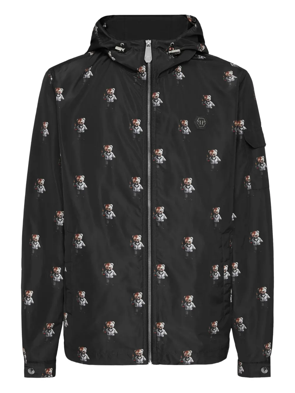 

Куртка Teddy Bear с капюшоном Philipp Plein, черный