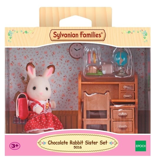 

Sylvanian Families, коллекционные фигурки, набор «Сестренка-кролик» и письменный стол