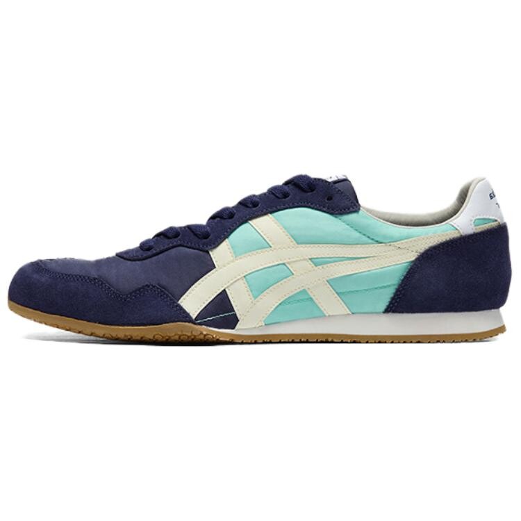 Кроссовки Onitsuka Tiger Serrano Lifestyle Shoes Unisex Low-top Blue/beige, синий/белый