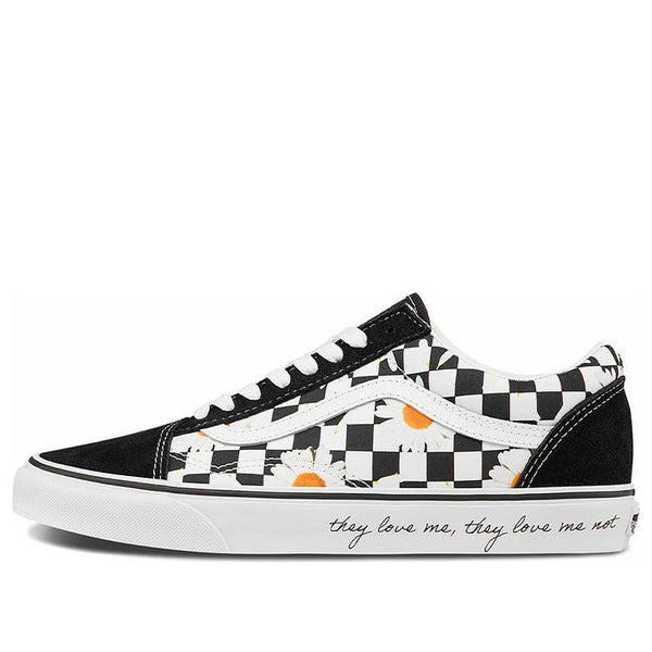 

Кроссовки old skool low-top sneakers black/white Vans, черный