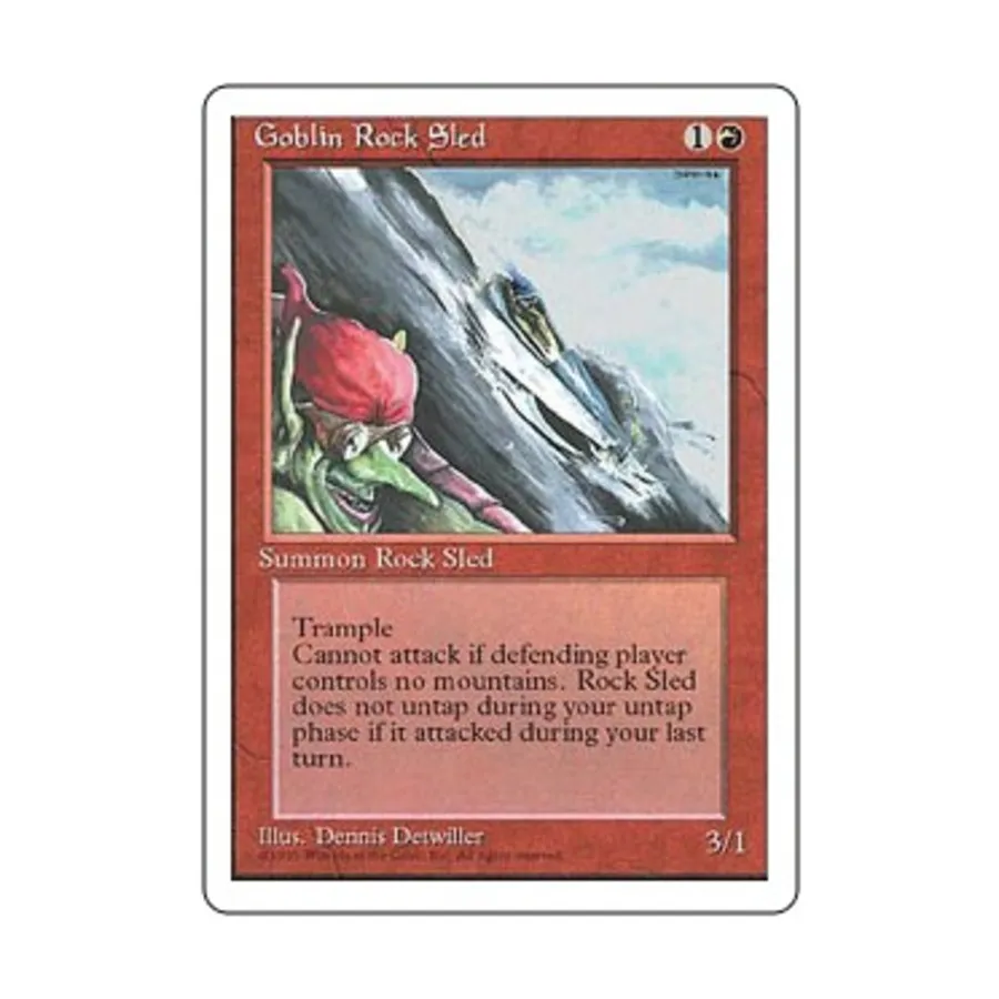 

CCG Гоблинские каменные сани (клавиша C), MTG - 4th Edition