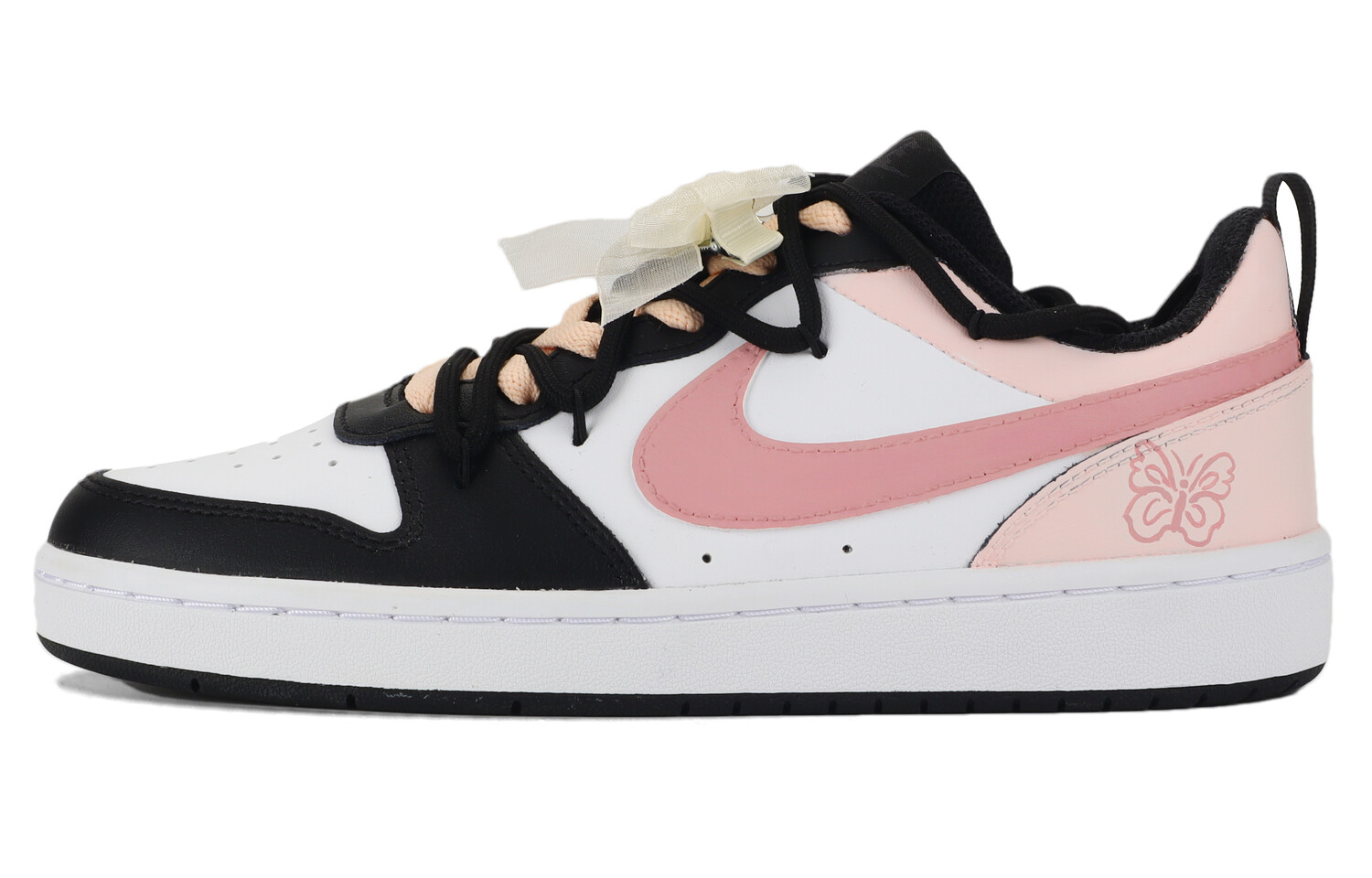 

Кроссовки Nike Court Borough Skateboard Shoes Women's Low-Top Pink, Черный, Кроссовки Nike Court Borough Skateboard Shoes Women's Low-Top Pink