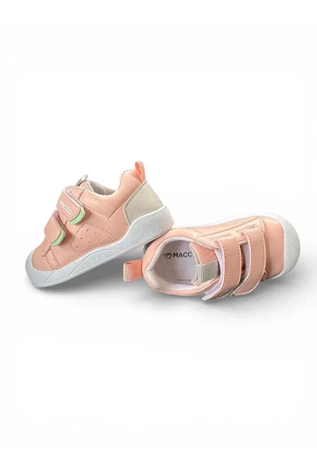 Детские туфли для мальчиков с липучкой Macco Shoes, Pink — фото 4
