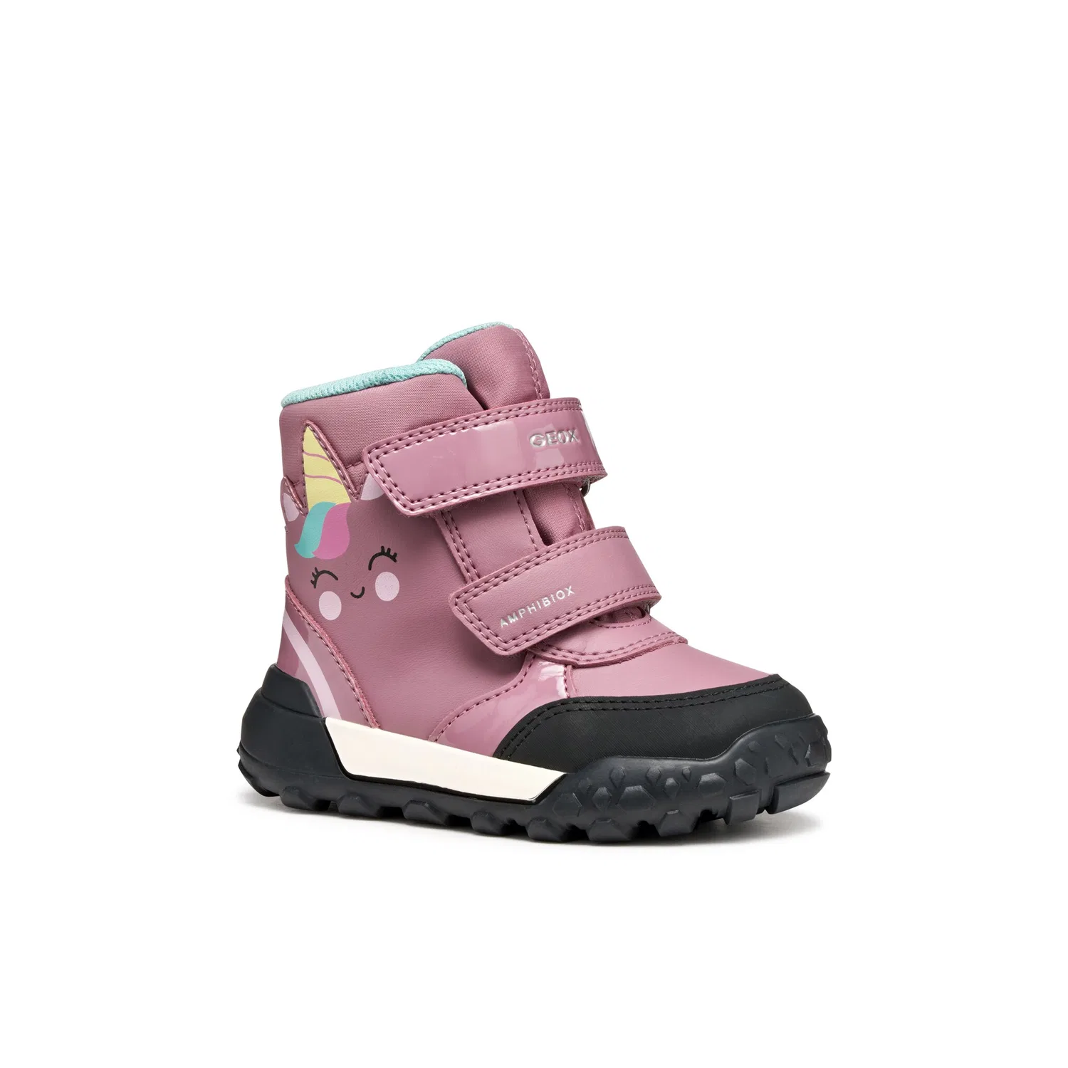 Детские зимние ботинки с теплой подкладкой Geox, Pink