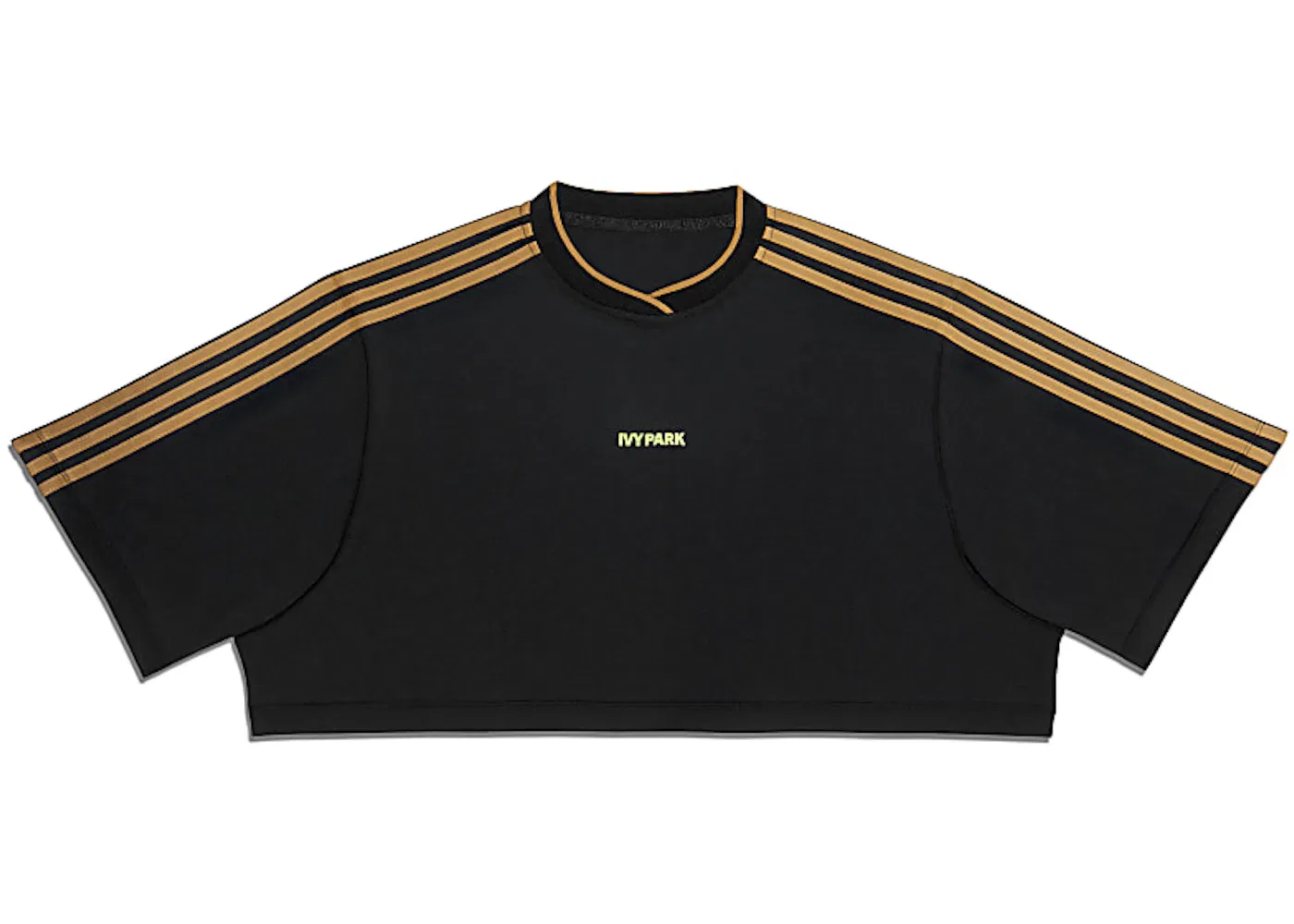 Женская футболка с принтом Ivy Park 3-Stripes Crop Tee Adidas, Black