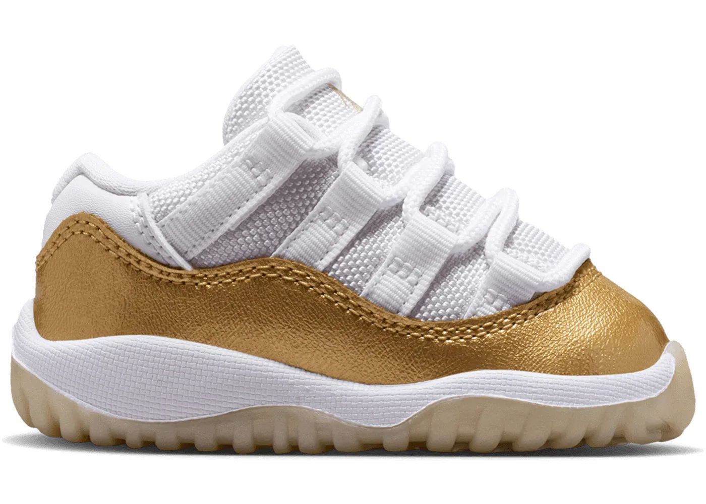 Детские кроссовки Lifestyle Jordan 11 Retro Low Jordan, White/Metallic Gold/Team Gold