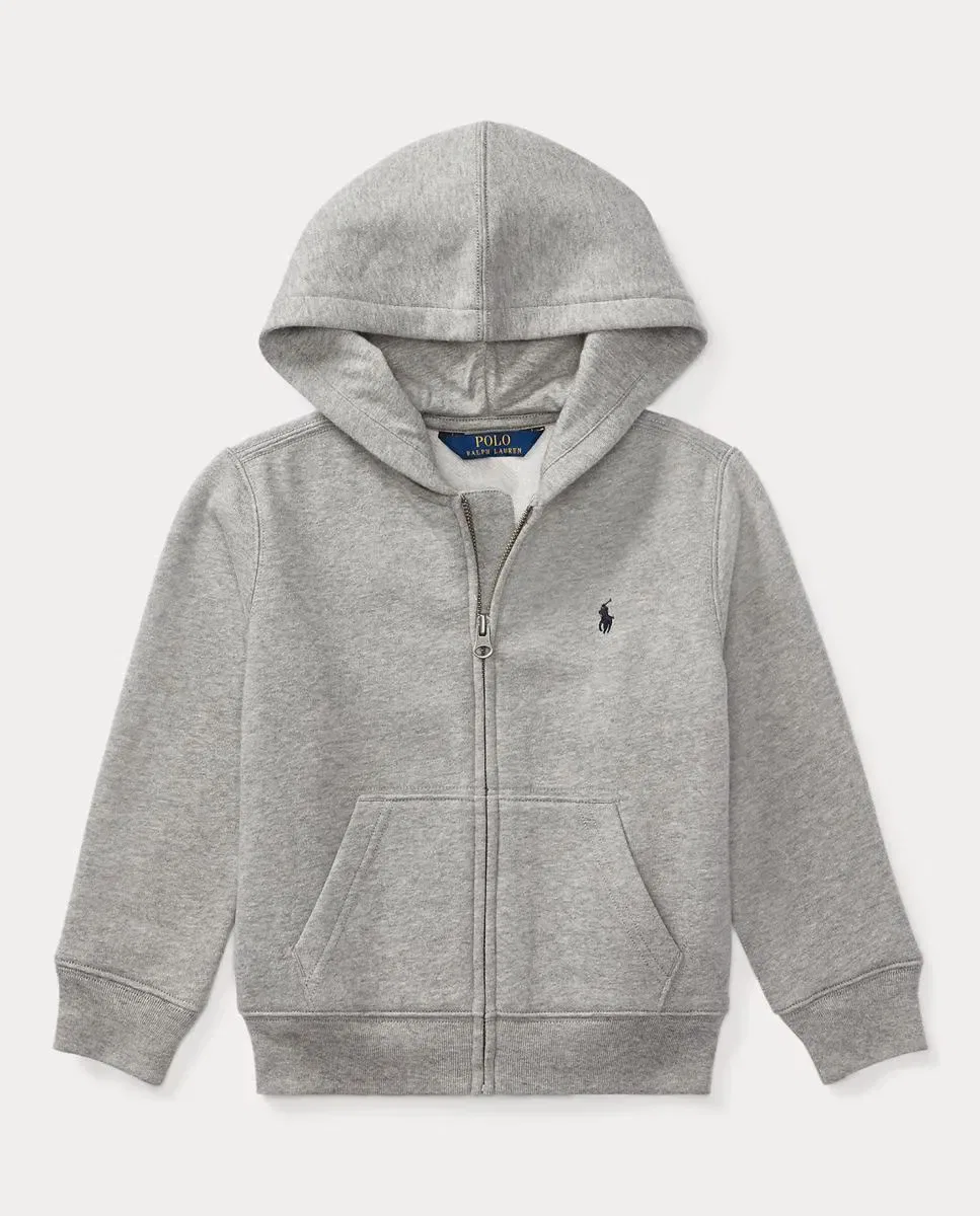 Детское худи для мальчиков с капюшоном Polo Ralph Lauren, Gris Claro — фото 4