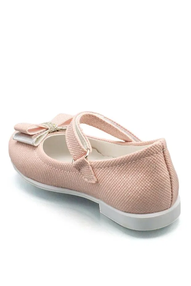 Детские балетки для девочек с бантом Moda Anna, Pink — фото 3