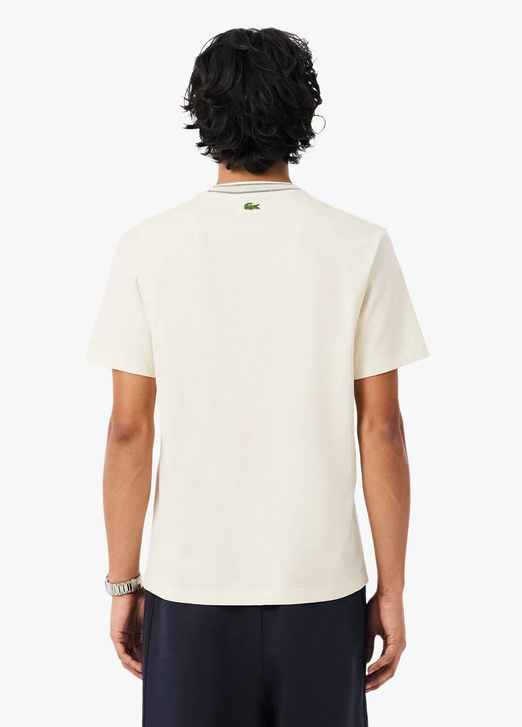 Футболка Classic Fit Lacoste, кремовый — фото 4