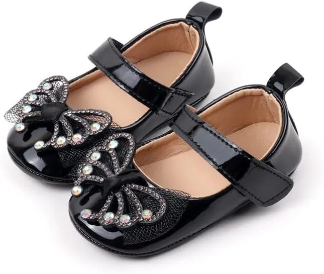 Детские туфли Мэри Джейн для девочек Princess Wedding Dress Purepips, Black