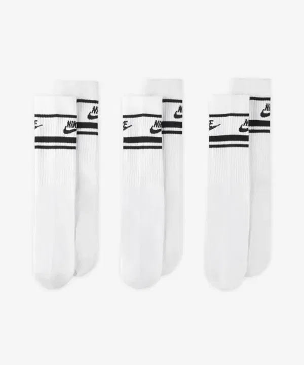 Носки Nike Everyday Essential Cushioned, белый/черный/черный — фото 4