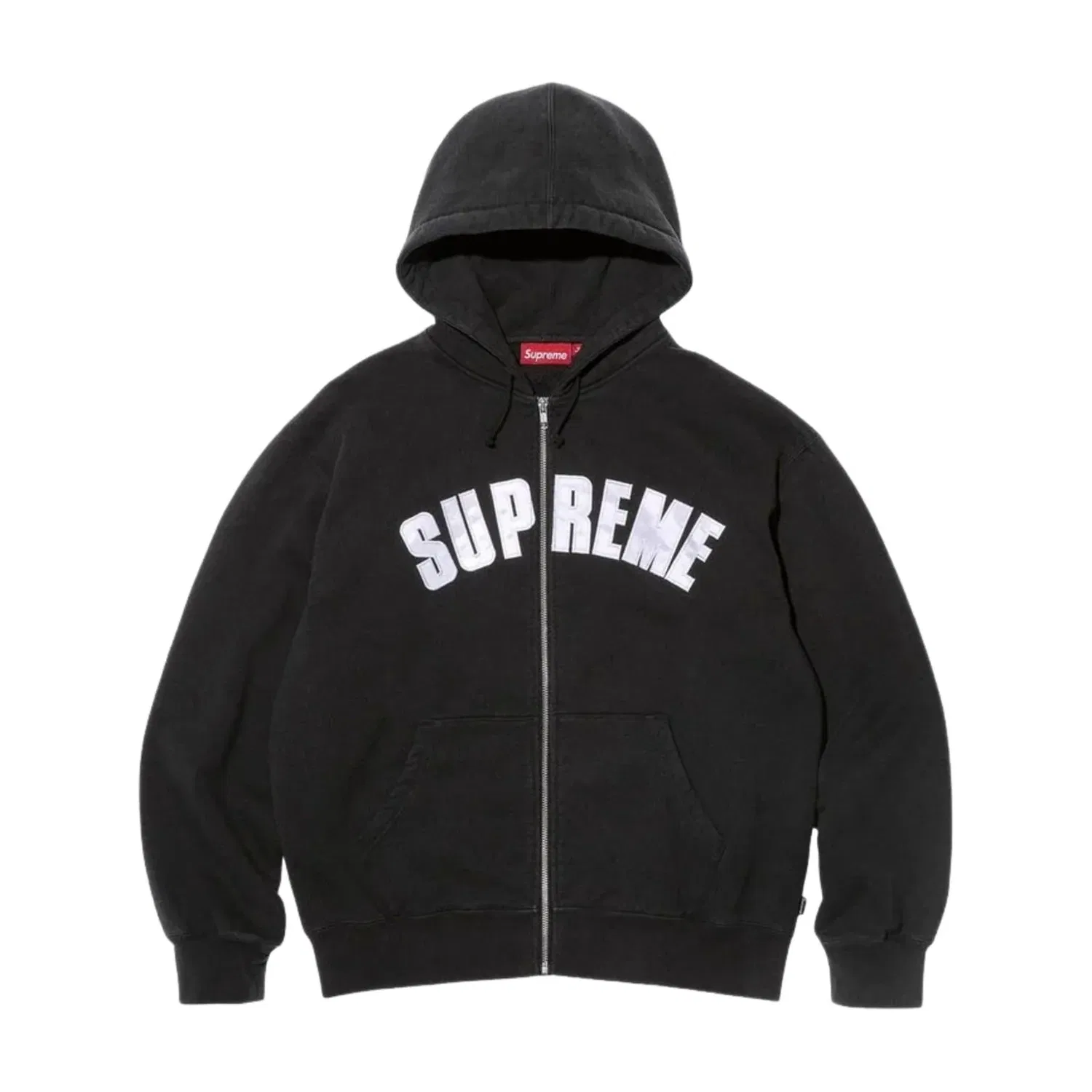 Мужское худи Larry Clark FW26 Zip Up Hooded Sweatshirt 'Black' Supreme, черный — фото 2