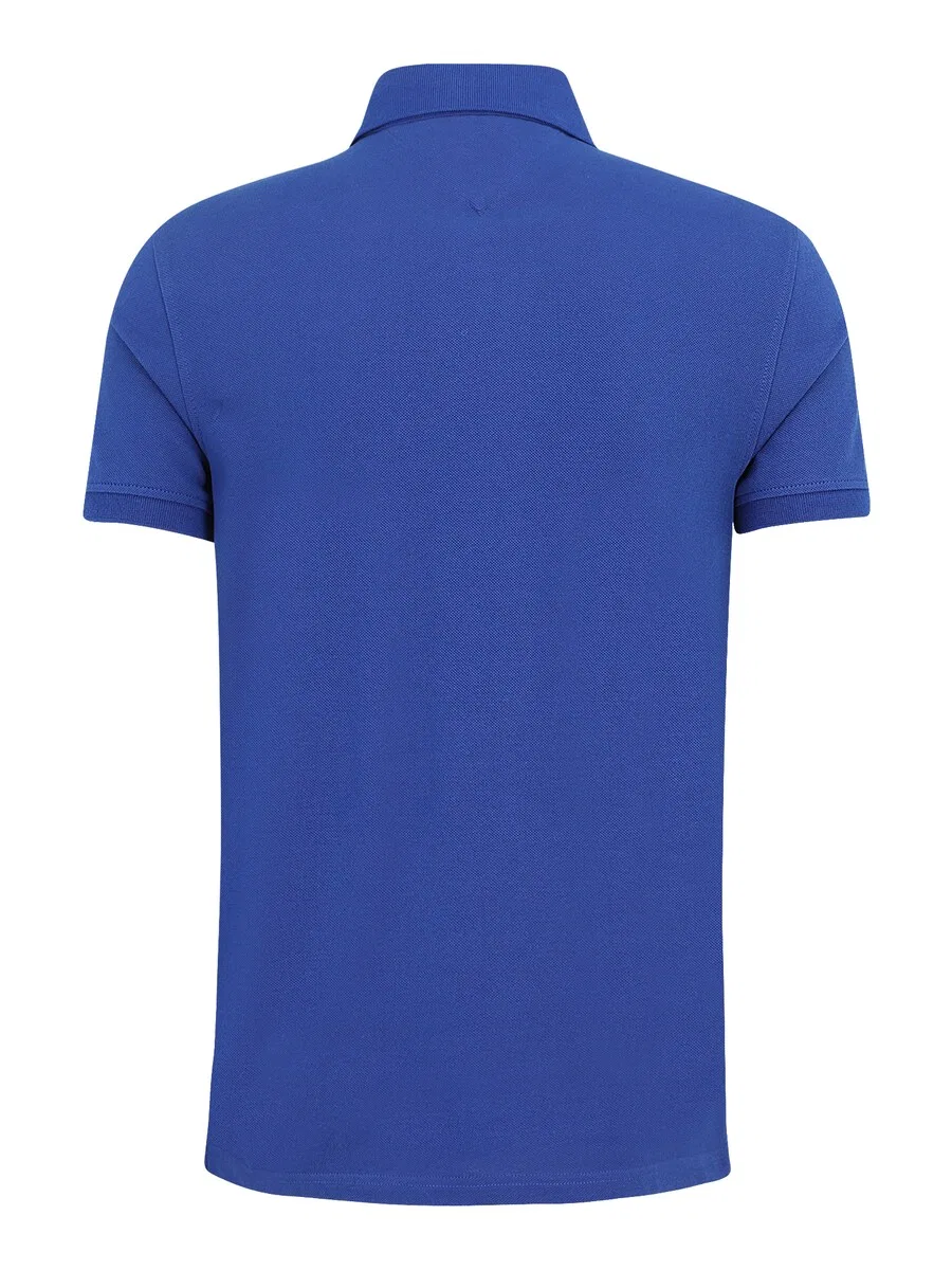 Рубашка TOMMY HILFIGER 'CORE 1985 REGULAR POLO' кобальтово-синего цвета — фото 2
