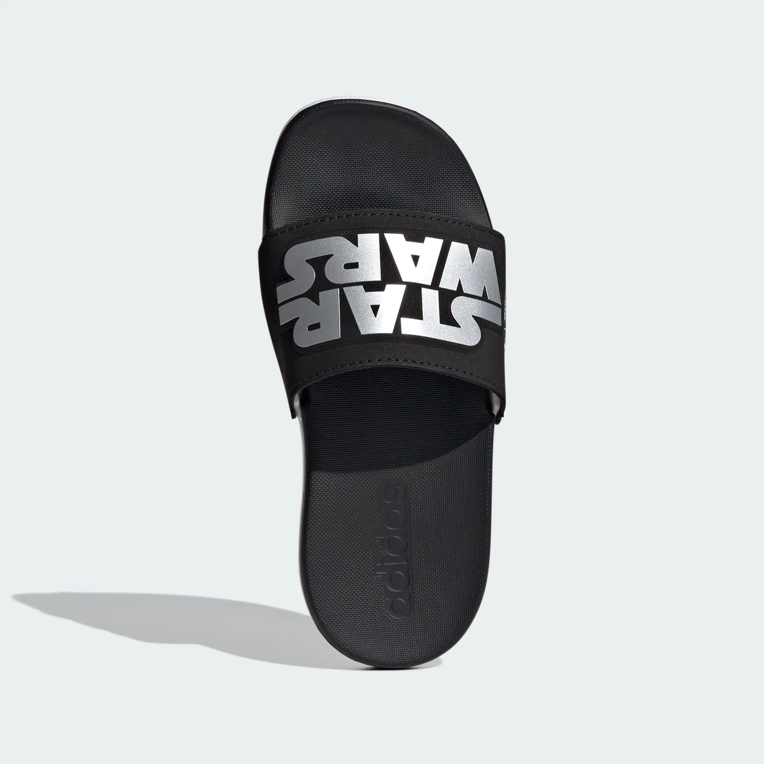 Детские шлепанцы Adidas Star Wars Kids Comfort Adilette, Цвет: Schwarz / Silber / Weiss — фото 4