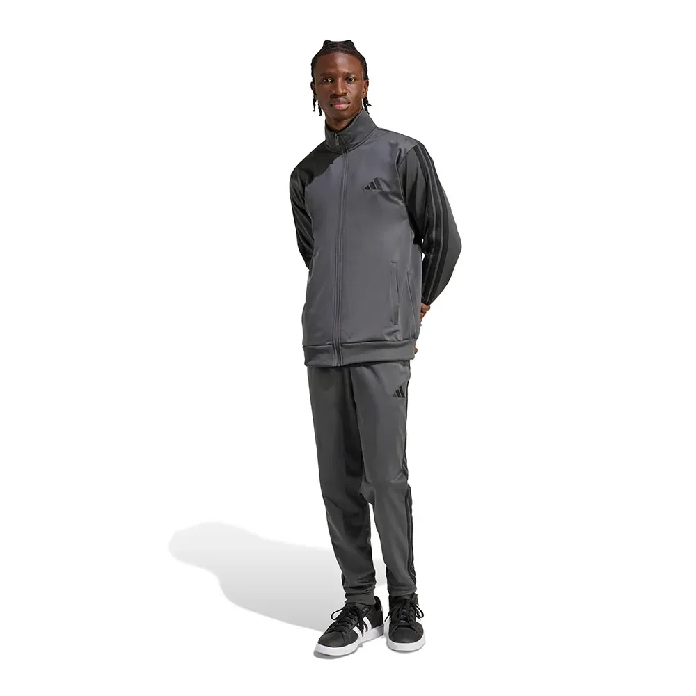Мужской спортивный костюм с принтом 3 Stripes Tricot Adidas, Grey
