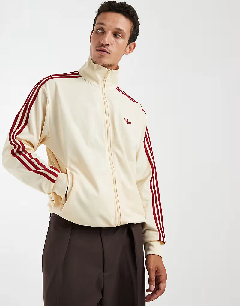 Куртка спортивная Firebird Adidas Originals, Warm Vanilla/Team Victory — фото 3