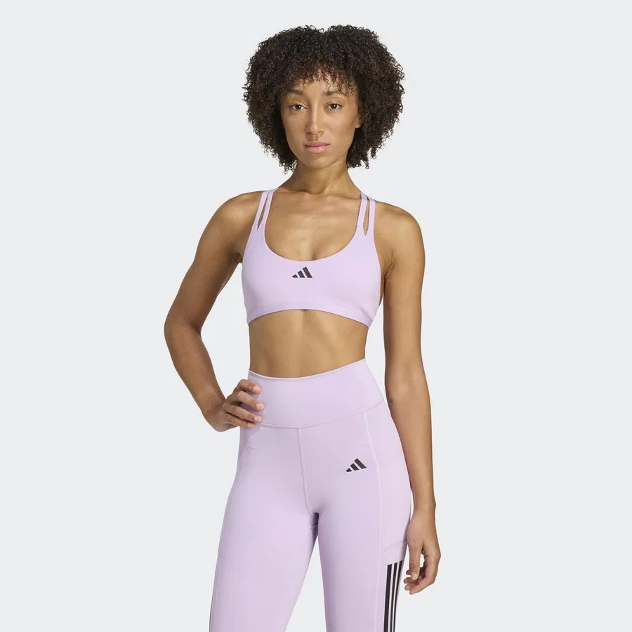 Спортивный бюстгальтер с легкой поддержкой Aeroimpact Luxe Training adidas, Фиолетовый