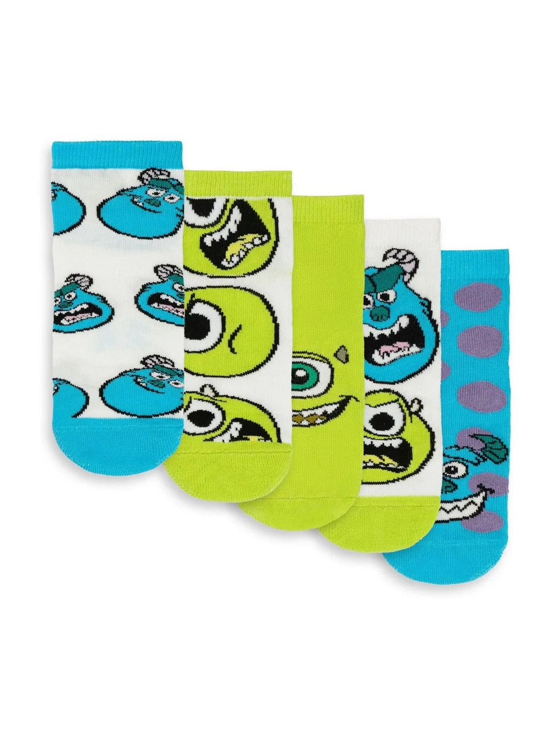 Носки детские Monsters Inc Mike & Sully Vanilla Underground, зеленый — фото 2