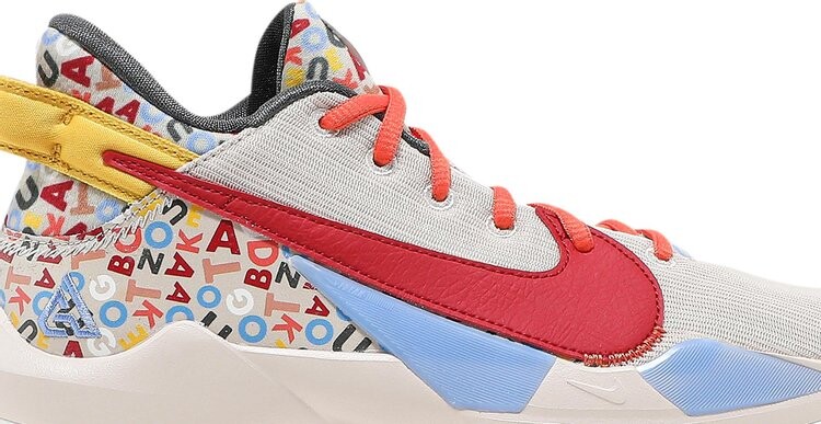 Кроссовки Nike Zoom Freak 2 GS 'Letter Bro', многоцветный — фото 3
