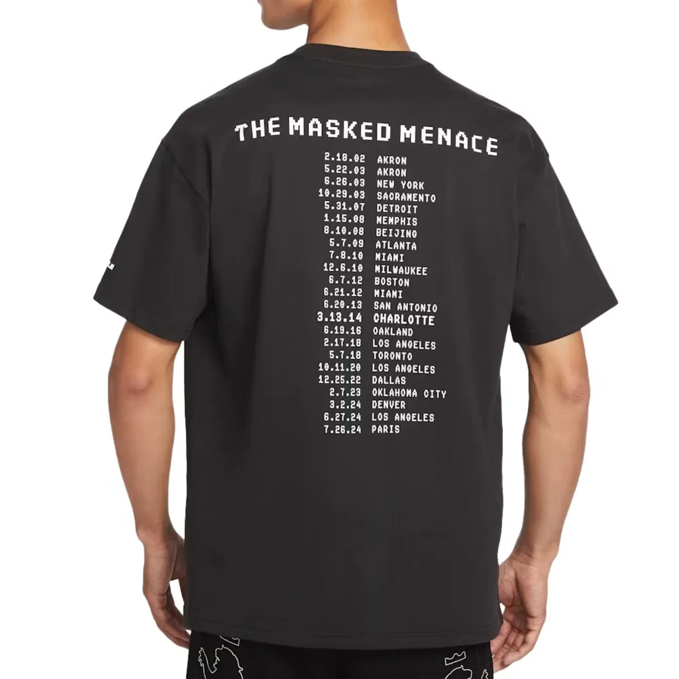 Футболка с принтом Masked Menace Nike, черный — фото 2