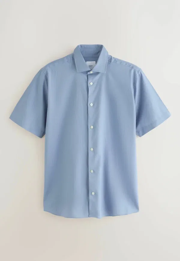 Набор рубашек, хлопок и лен, 3 pack - shirt, Next White, белый/синий — фото 3