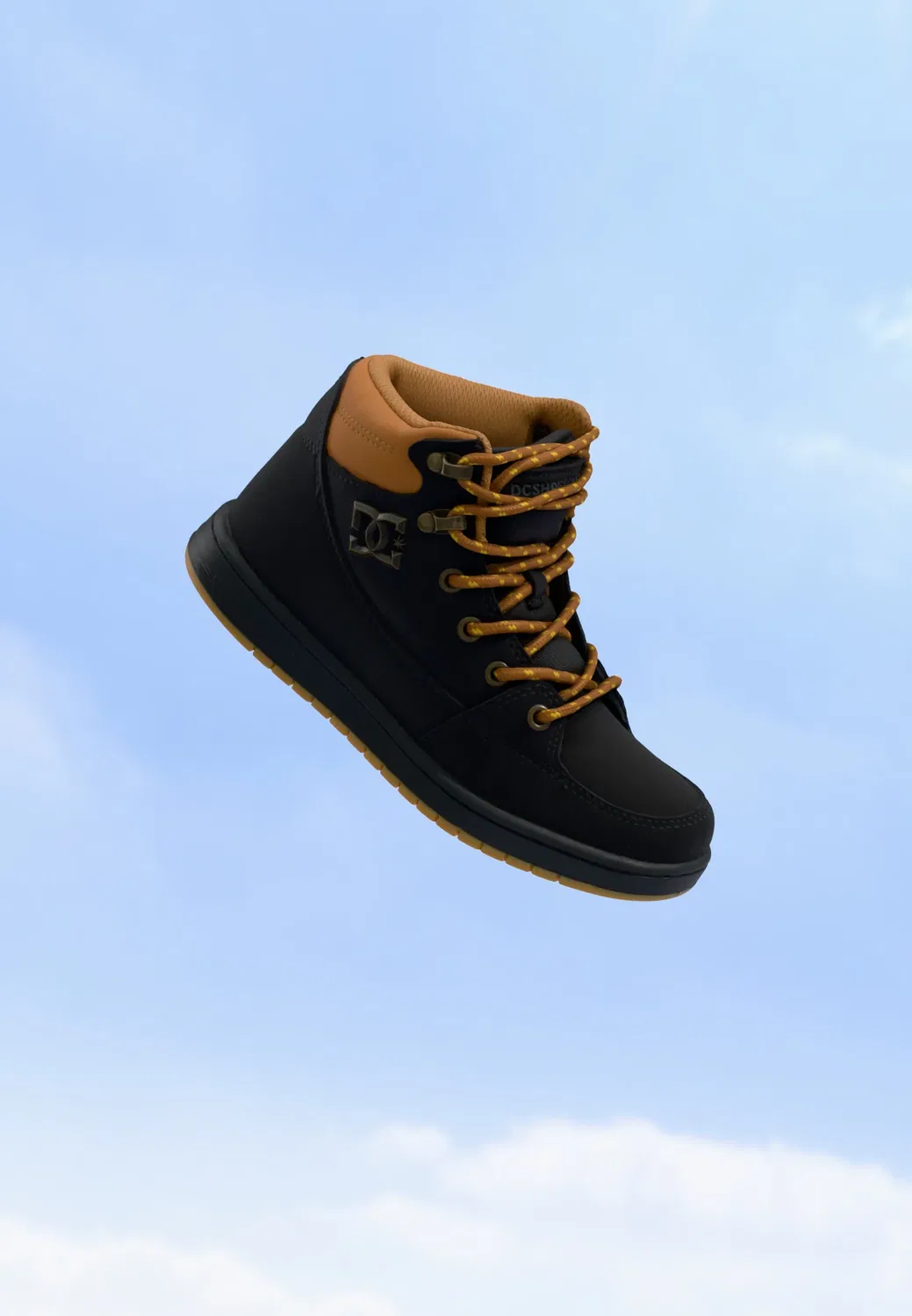 Dc rovik унисекс - скейтбордистские кроссовки Dc Shoes, Black/Wheat