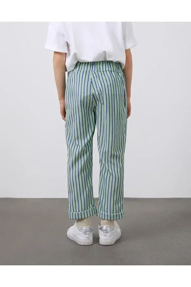 Детские брюки для девочек вельветовые Manimani, Navy Blue — фото 3