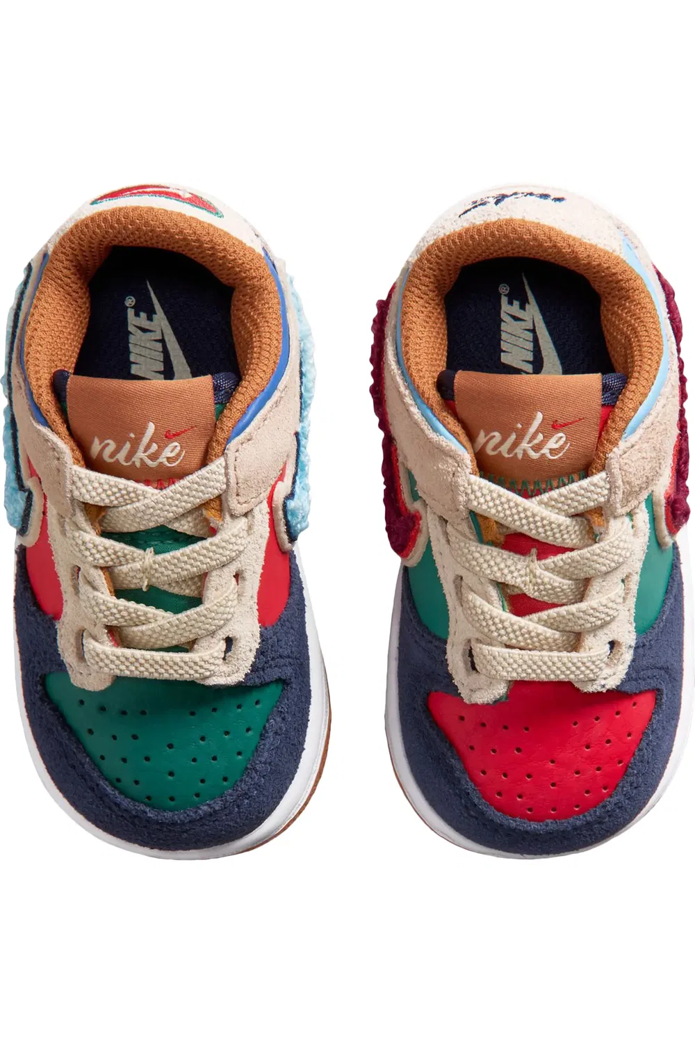 Кроссовки детские баскетбольные Dunk Low Nike, 410 Mnnavy/Spd Rd — фото 3
