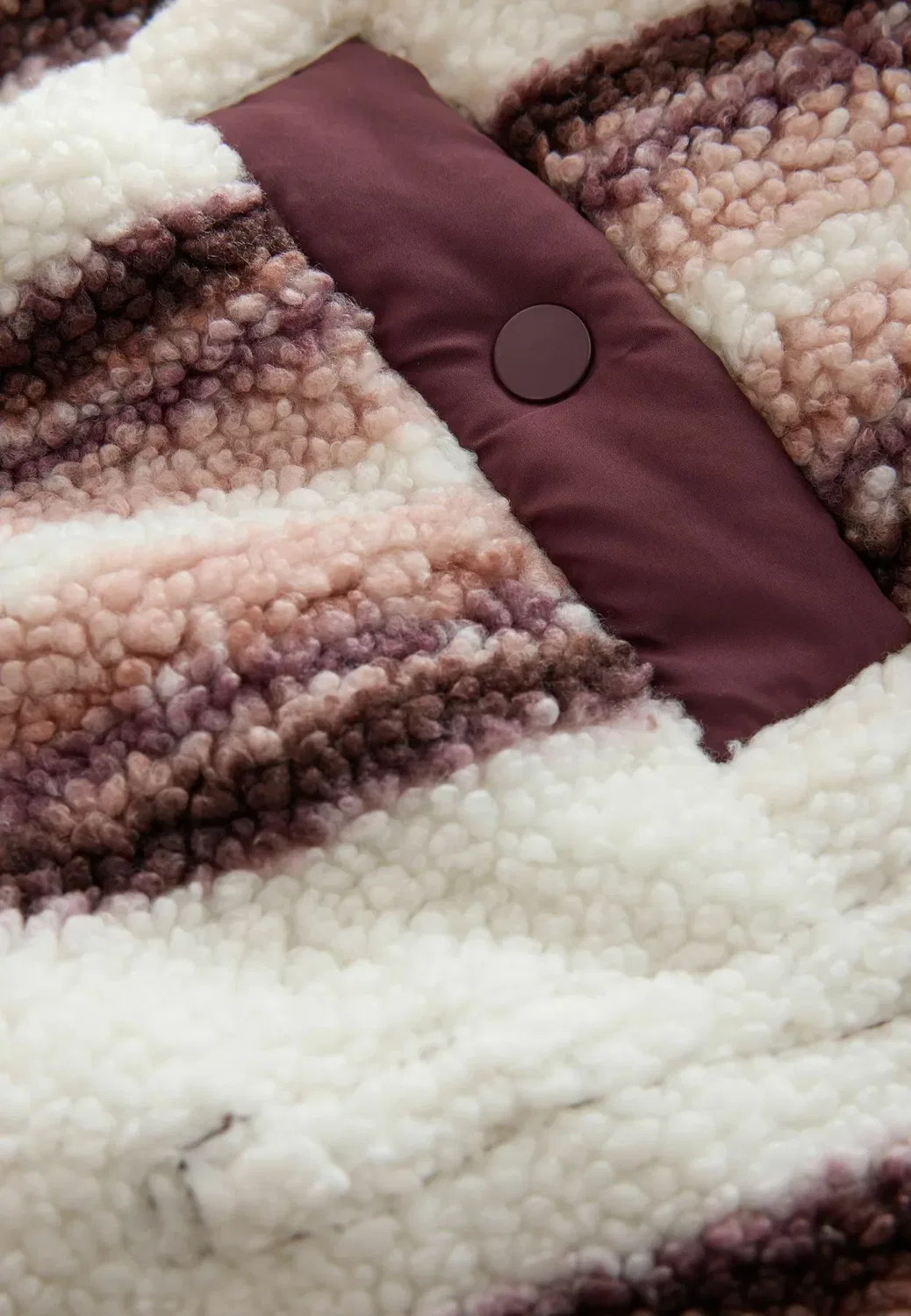Куртка из флиса с баской и застежкой-молнией. Стандартный крой Next, Pink Stripe — фото 3