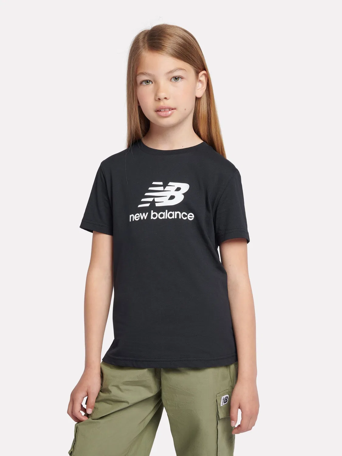 Футболка New Balance Stacked Logo, черная