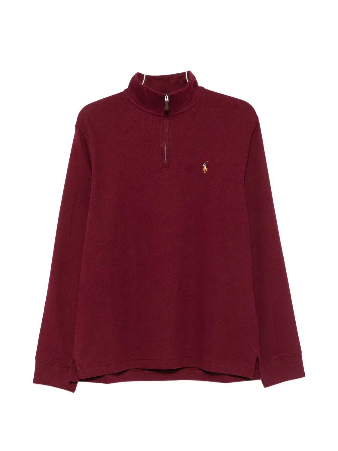 Свитер на молнии с вышитым логотипом Polo Ralph Lauren, красный