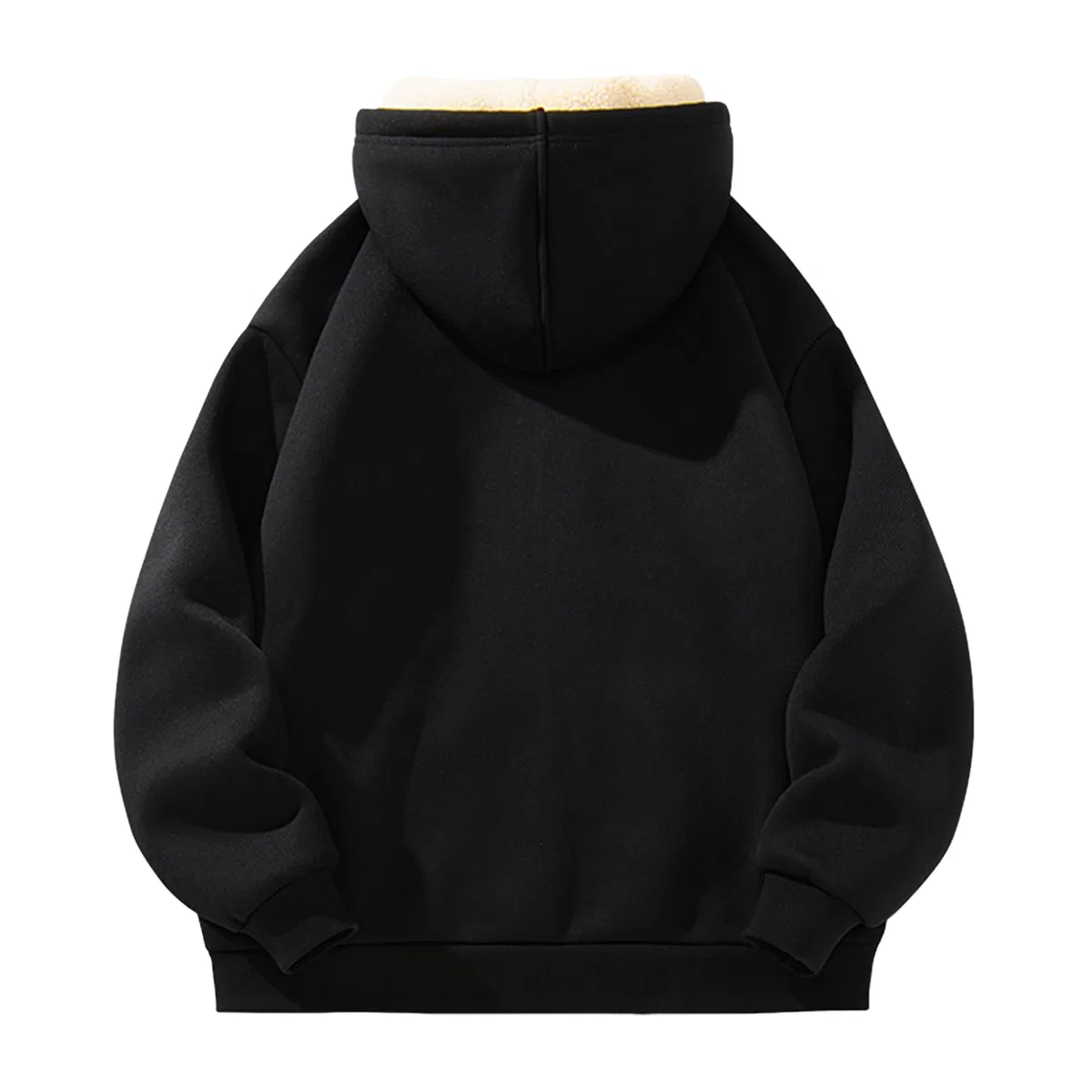 Детское худи с капюшоном утепленное MINISO, Black Slanted Textured Chest Logo — фото 4