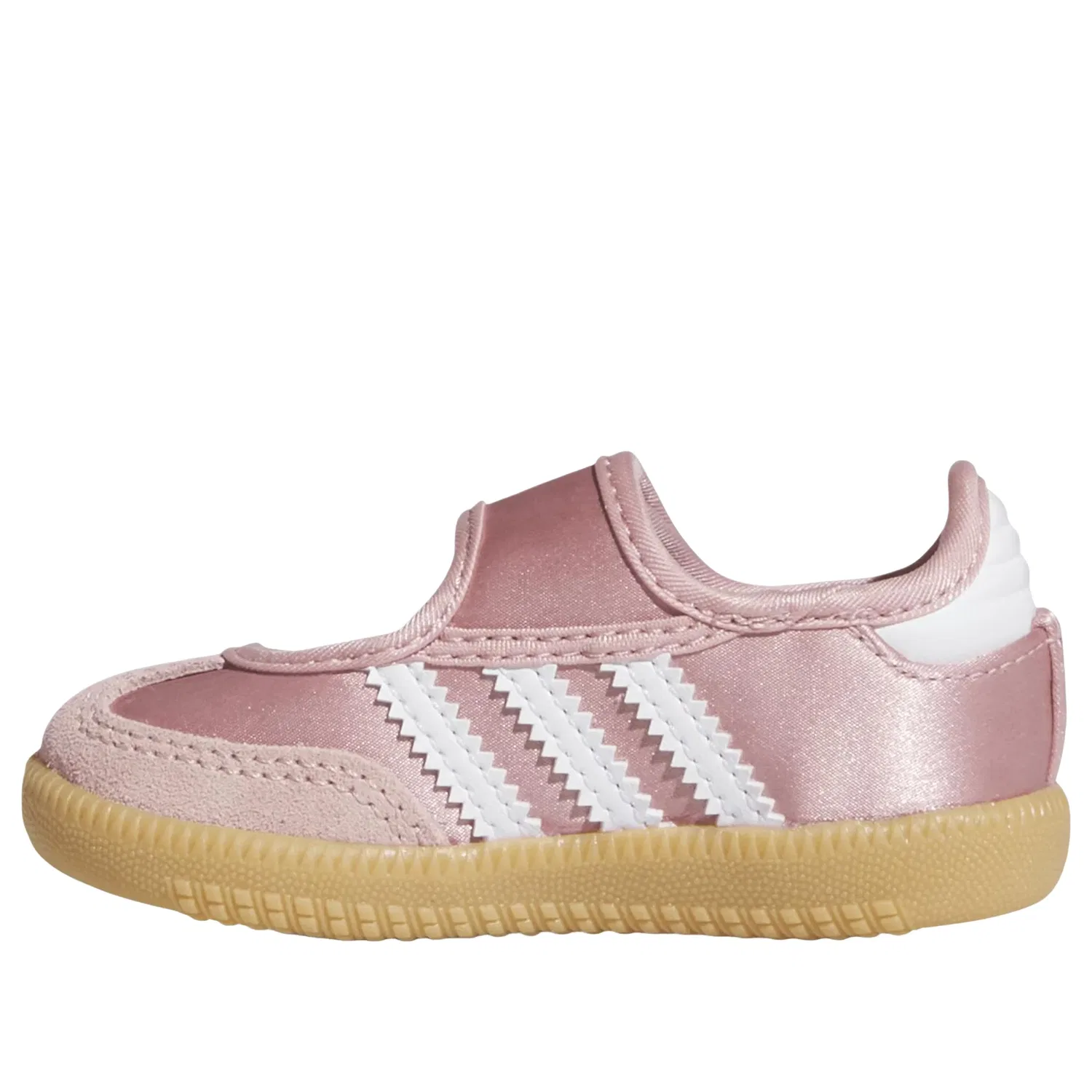 Детские кроссовки для малышей с липучкой Samba Jane Adidas, розовый — фото 2