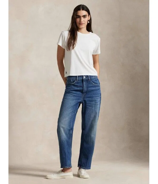 Женские джинсы расслабленного кроя Relaxed Fit Polo Ralph Lauren, синий — фото 2