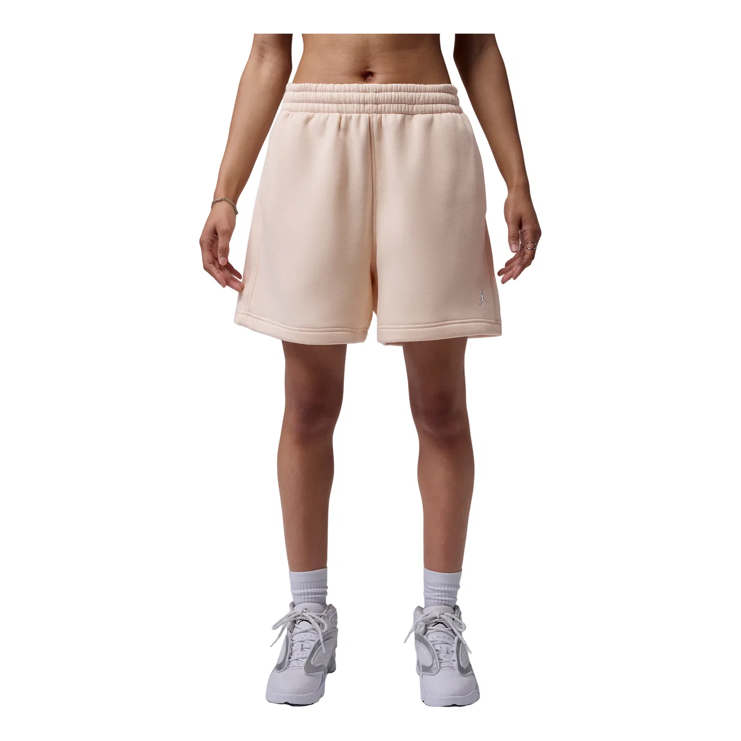 Женские шорты с принтом Jordan Brooklyn Pearl White, белый