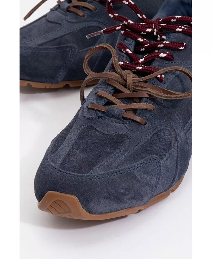 Селина Кроссовки из замши и кожи (женские) Forever & Always Shoes, синий — фото 4