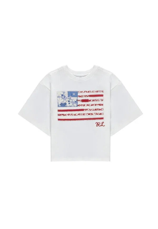 Футболка с логотипом Polo Ralph Lauren, White, белый