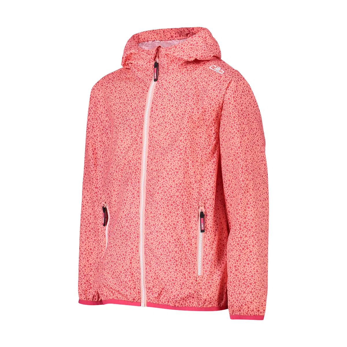 Детский дождевик с капюшоном Kid G Rain Fix Hood Jacket Cmp, Rot Weiss — фото 3