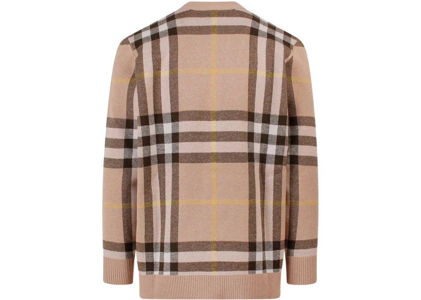 Мужской кардиган из кашемира с узором Burberry, Beige — фото 2