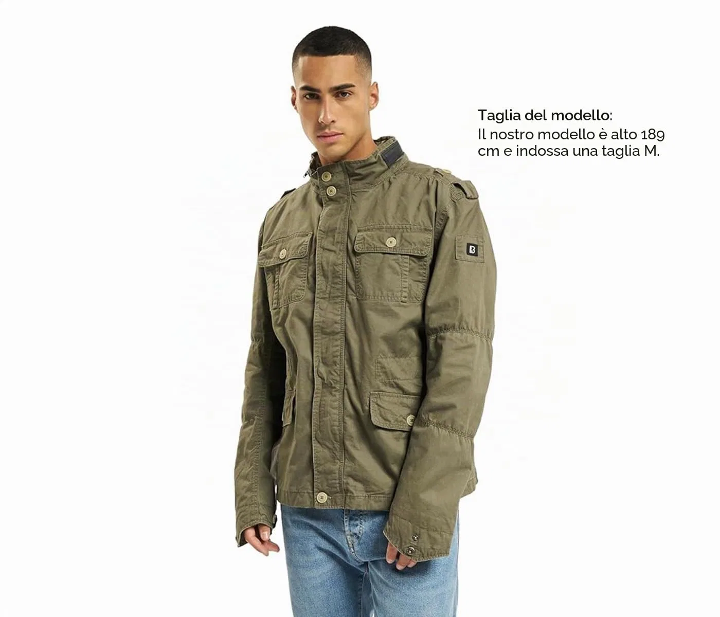 Мужская куртка Brandit Britannia, Winter version with olive green lining — фото 2