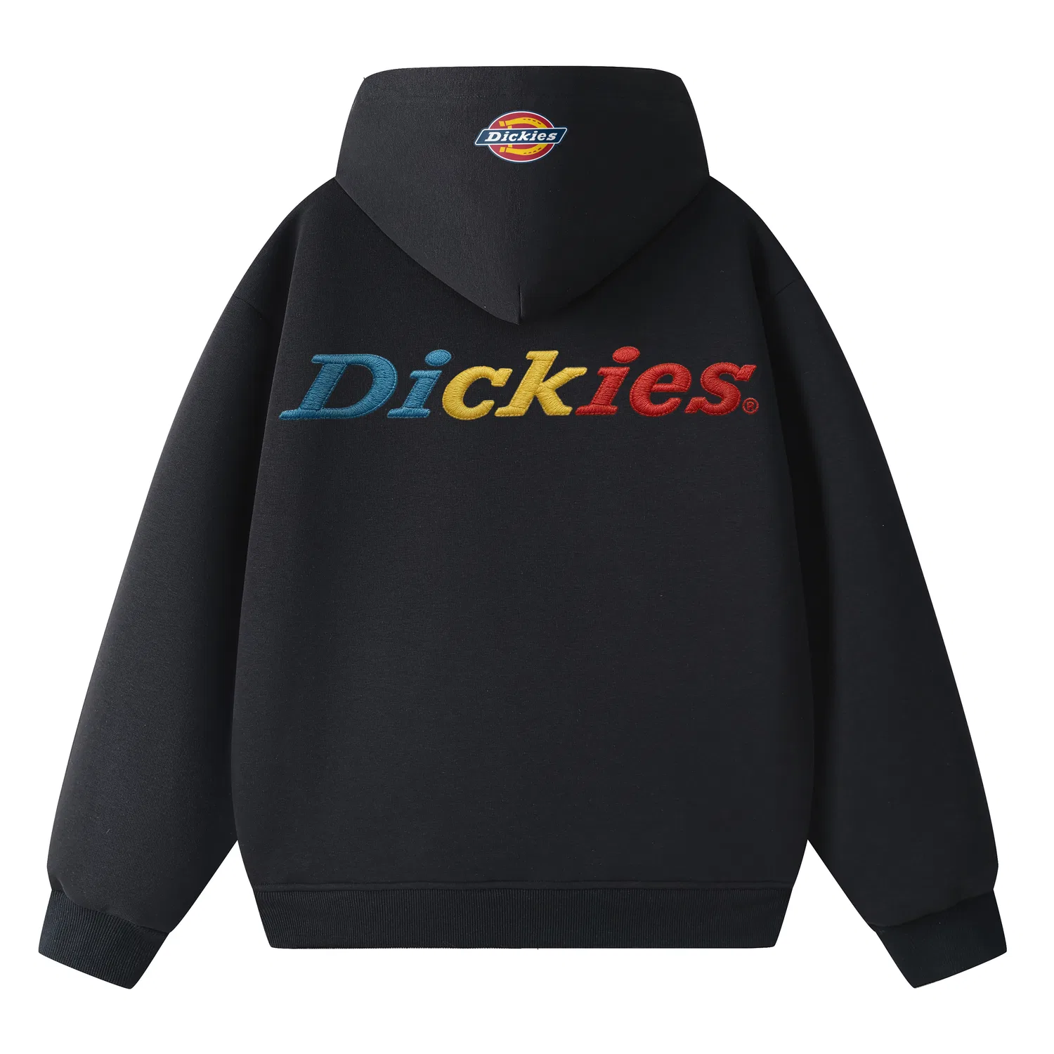 Детский свитшот с капюшоном Heather Gray/Blue Plaid[Embroidered] Dickies — фото 3