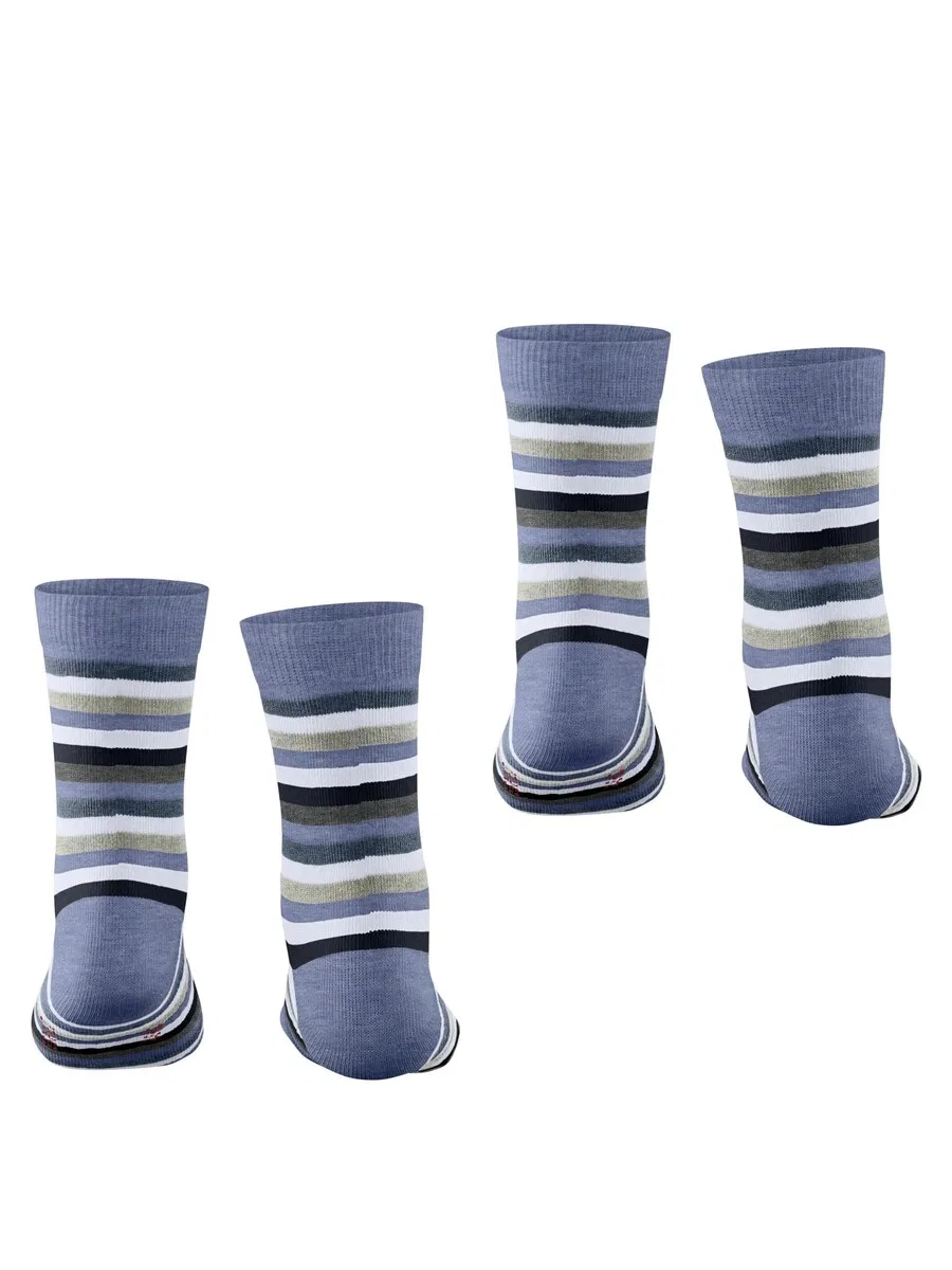 Носки ESPRIT 'Playful Stripe 2-Pack' в цвете "синий деним" — фото 2