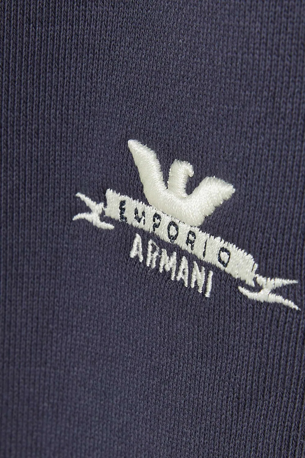 Штаны из футера с логотипом Emporio Armani, фиолетовый — фото 4